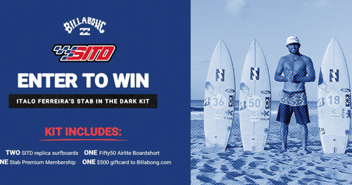 BILLABONG: Chance to Win Italo Ferreira’s Stab in the Dark Kit Sweepstakes
