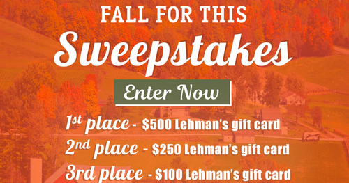 Lehman’s Fall for this Sweepstakes